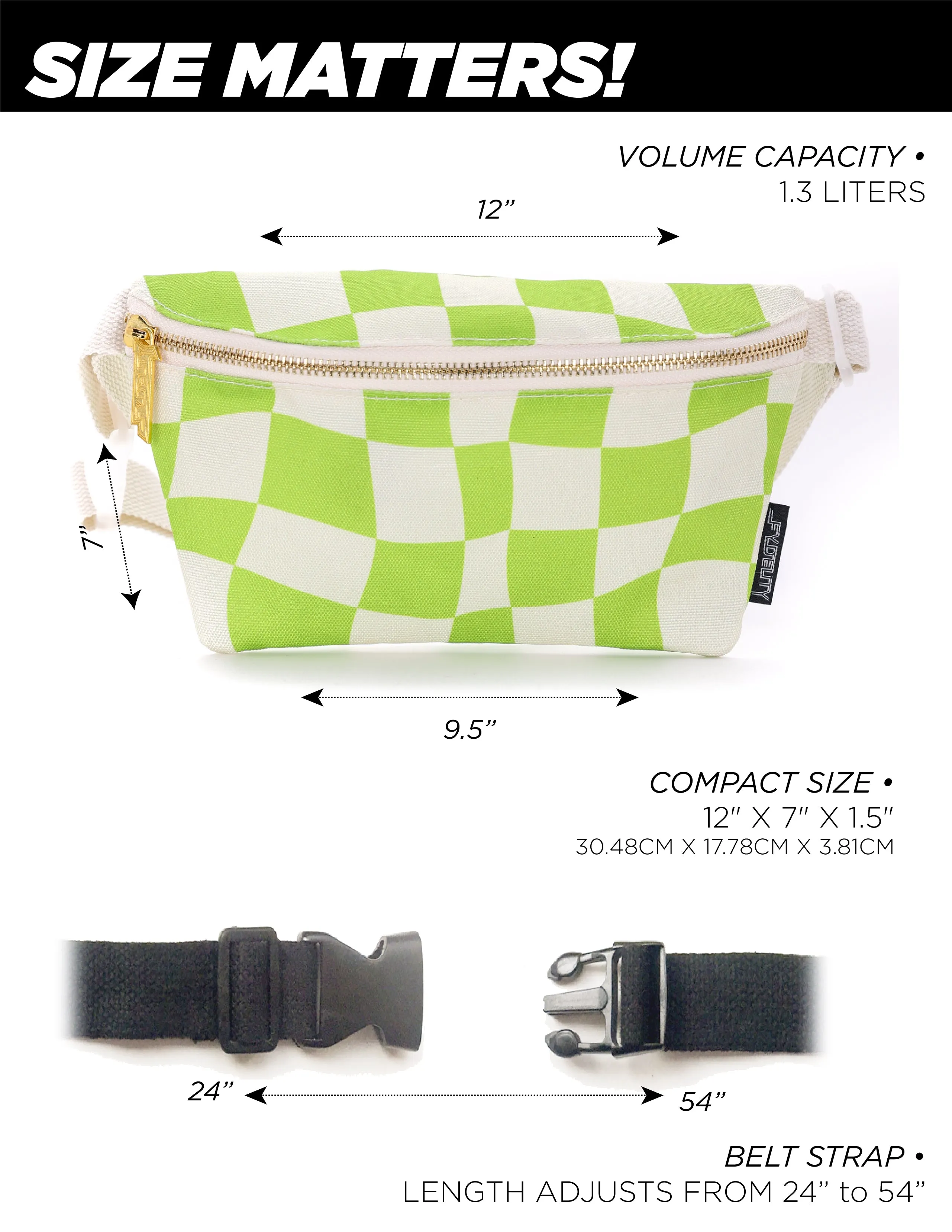 Fanny Pack | Slim | Recycled RPET | Groovy Green