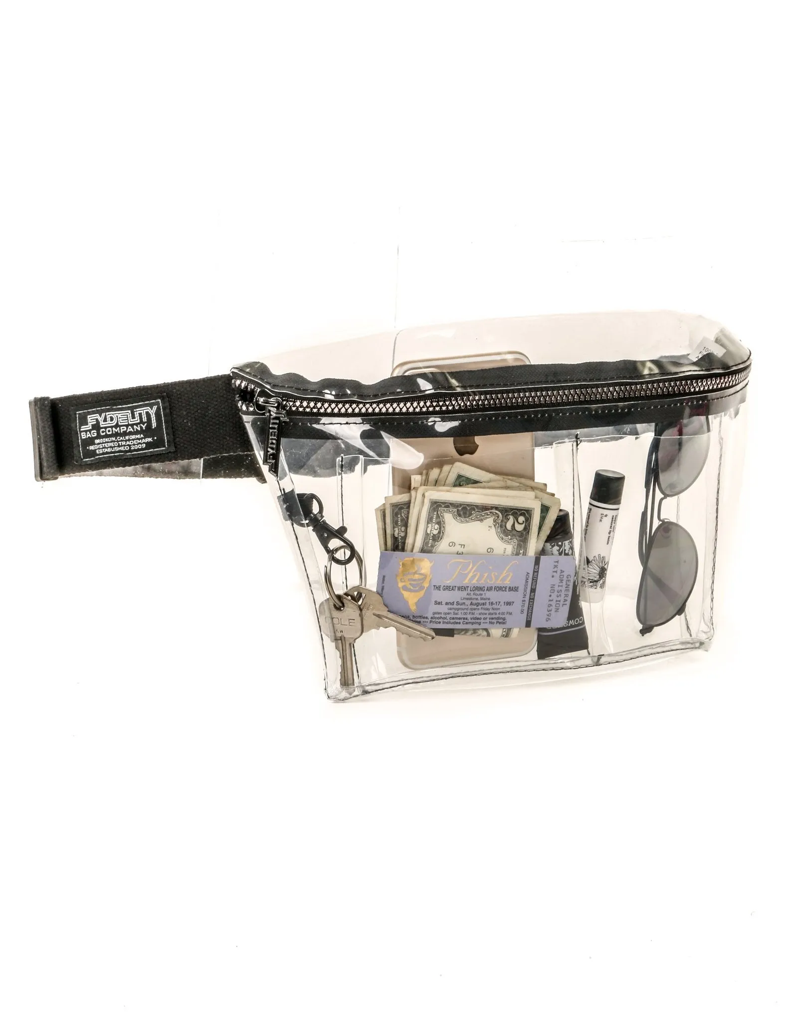 Fanny Pack | XL Plus-Size |TRANSPARENT CRYSTAL Clear