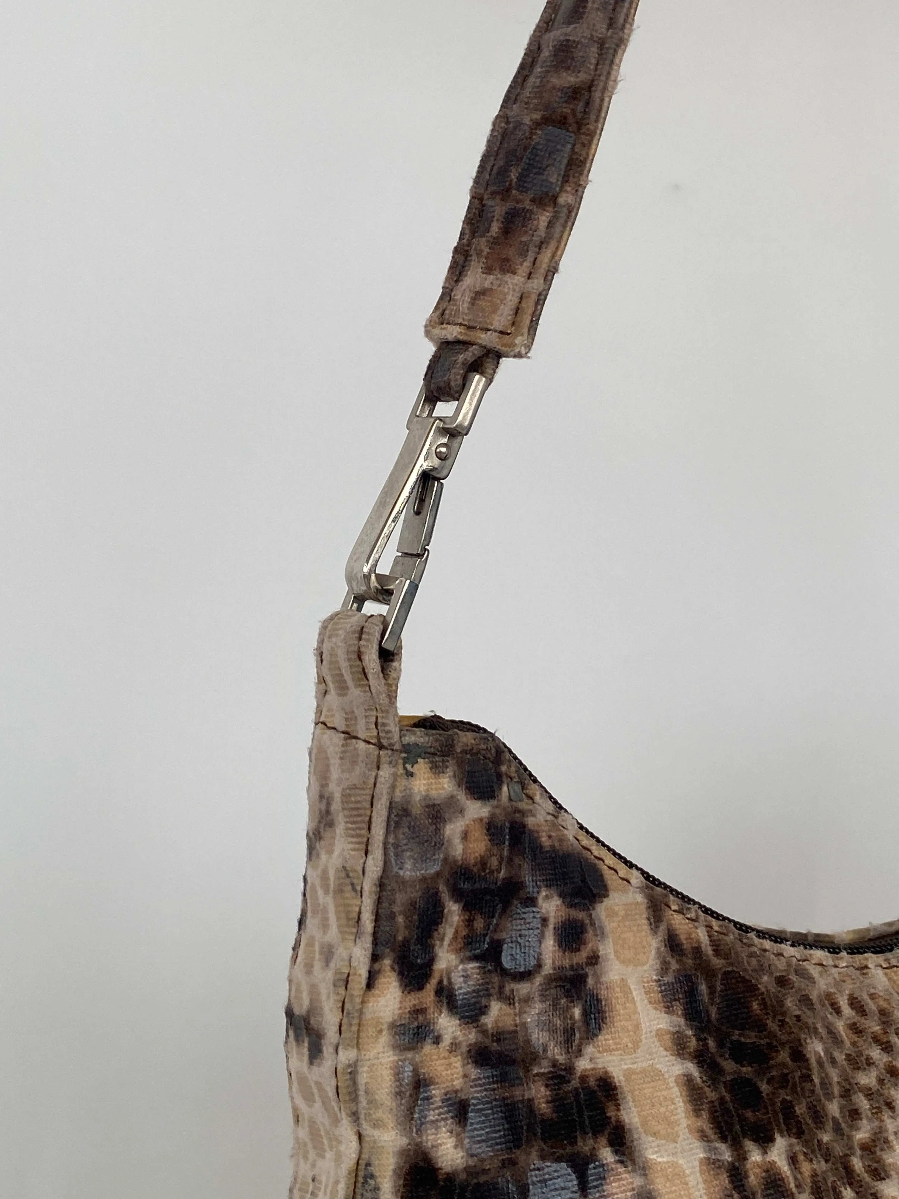 Faux Snake Skin Shoulder Bag