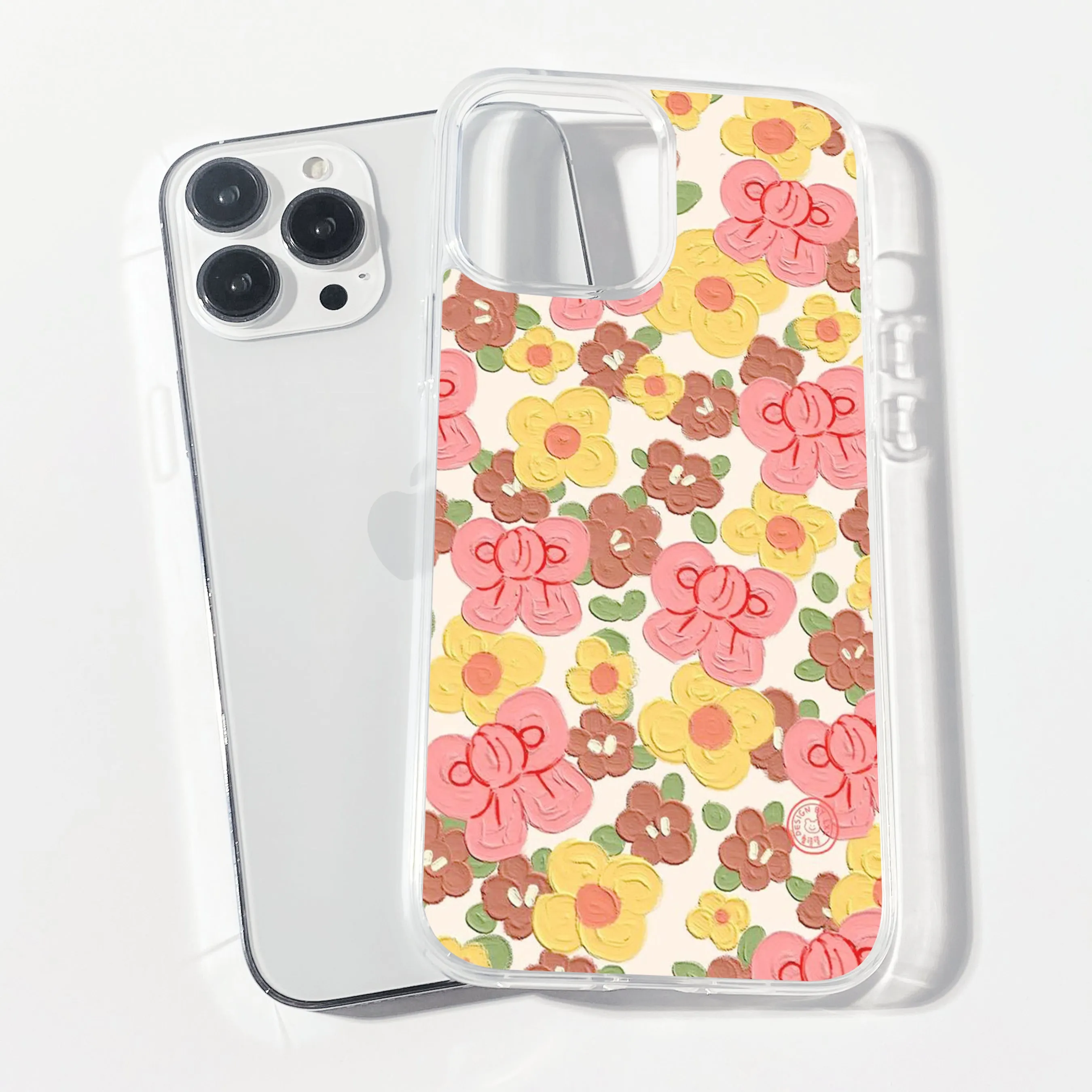 Flutter Bow Clear Silicone Phone Cover