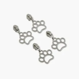 Four Paw Prints Zipper Pulls