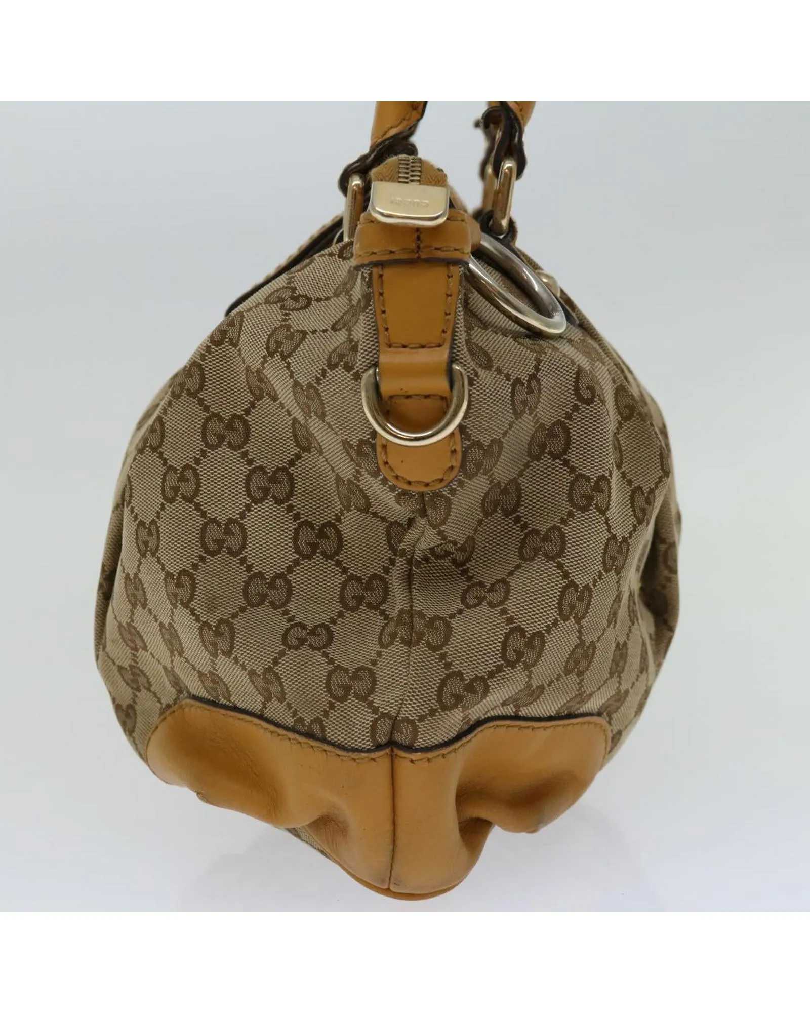 GG Canvas Beige Hand Bag - Italian Made Designer Accessory