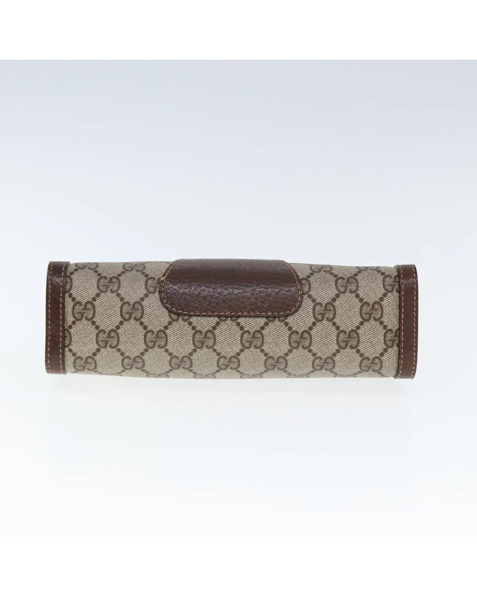 GG Supreme Web Sherry Line Clutch Bag PVC Leather and Canvas