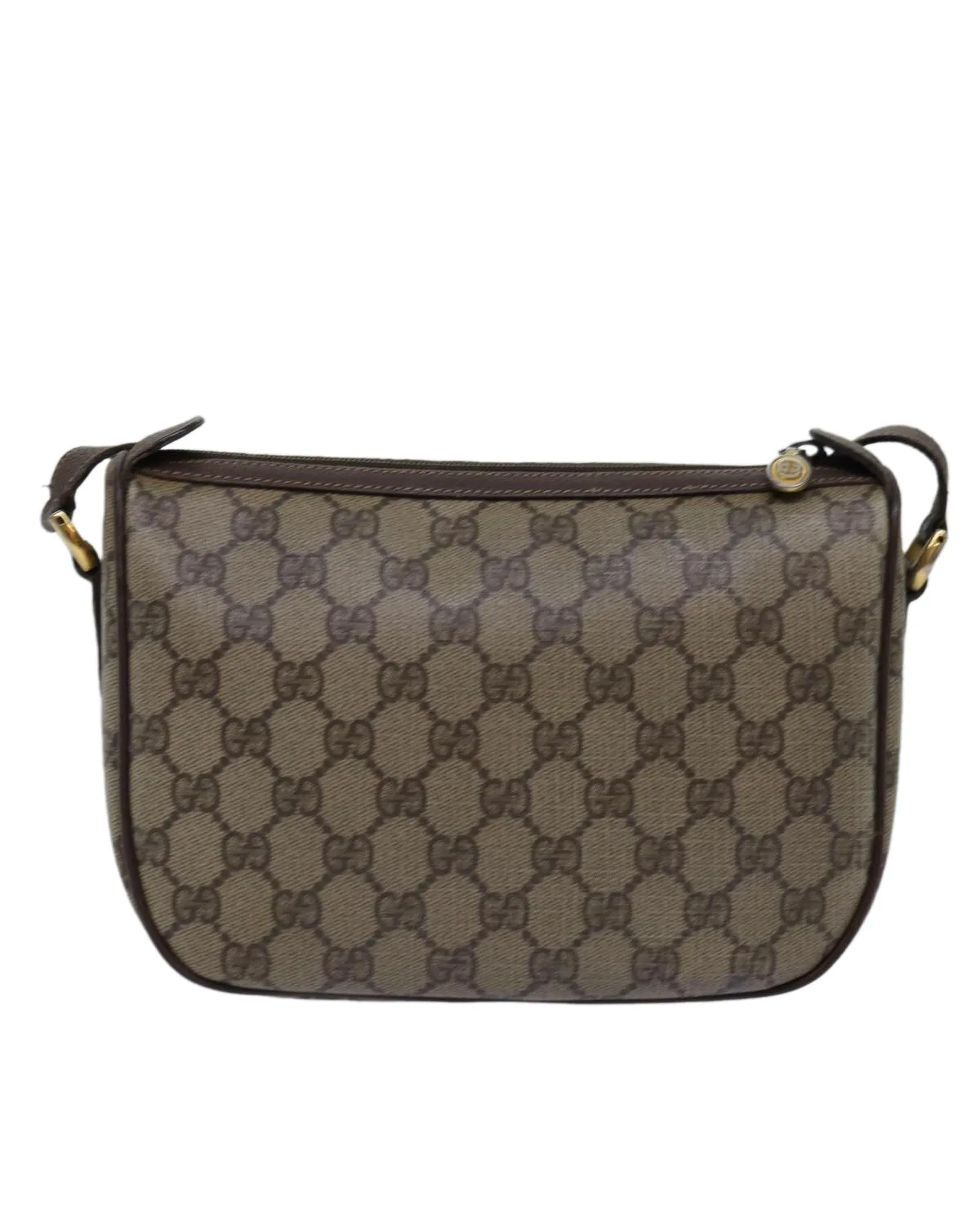 GG Supreme Web Sherry Line Shoulder Bag in PVC Leather and Canvas