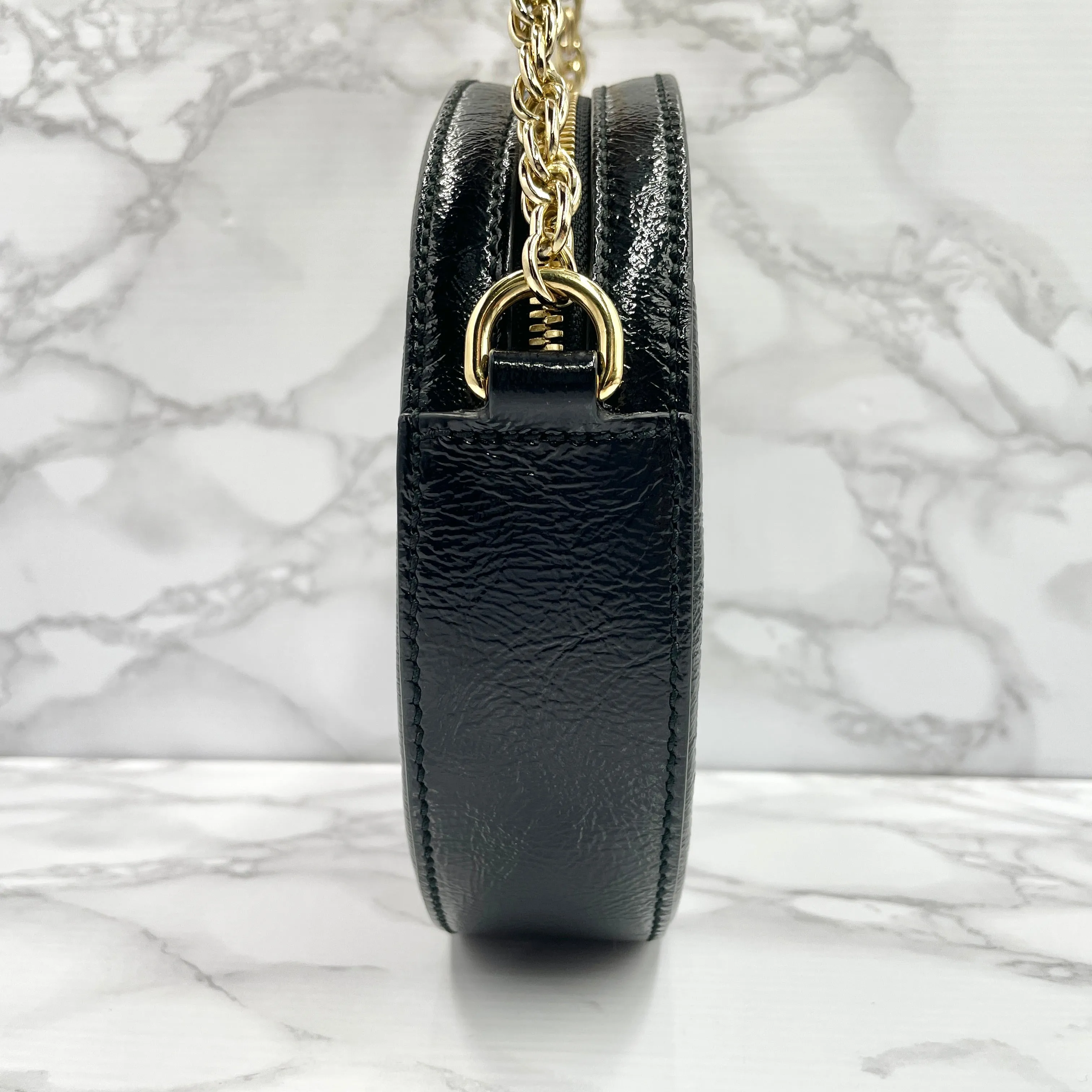 GUCCI Ophidia Suede Chain Shoulder Bag