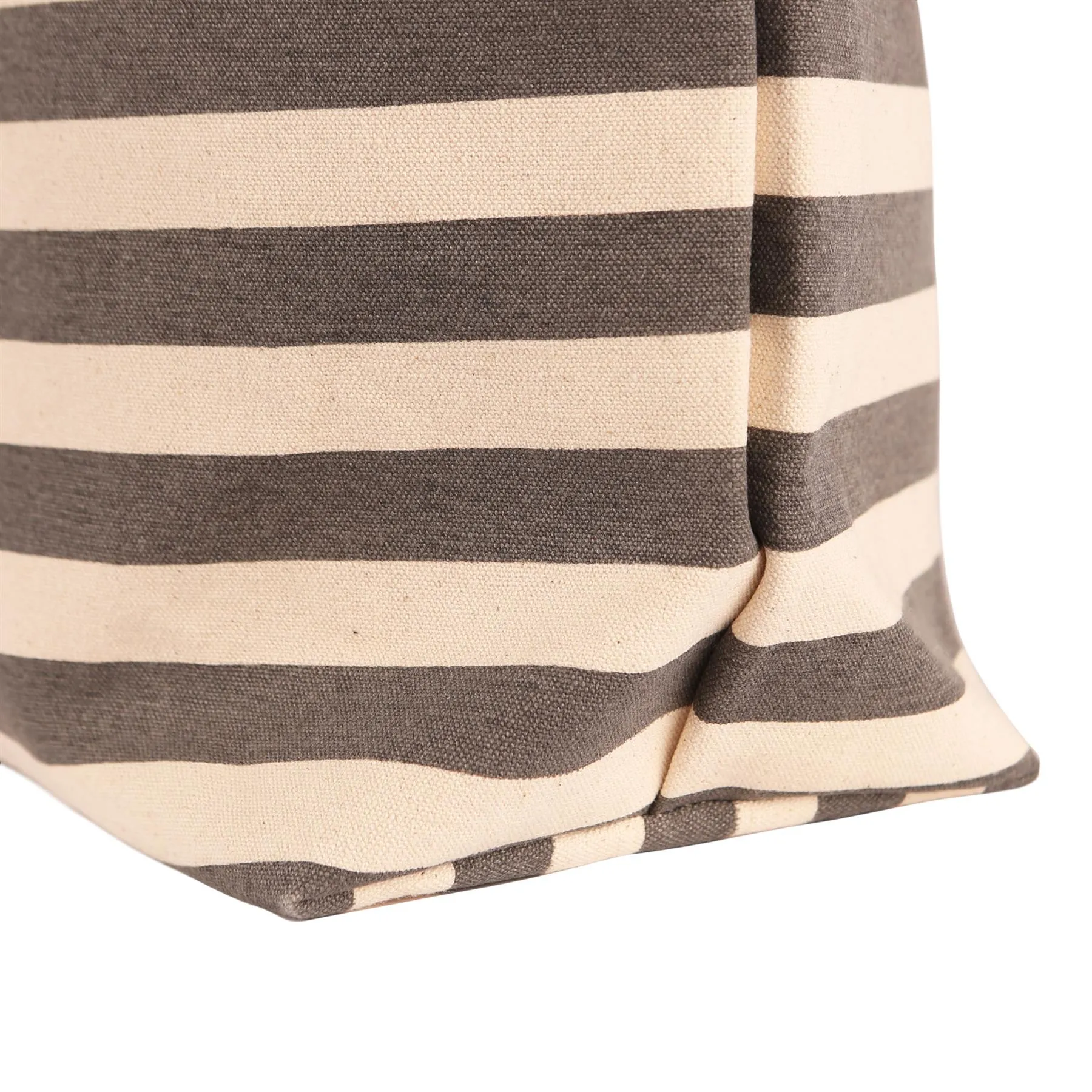 Large Striped Canvas Tote Beach Bag - By Nicola Spring