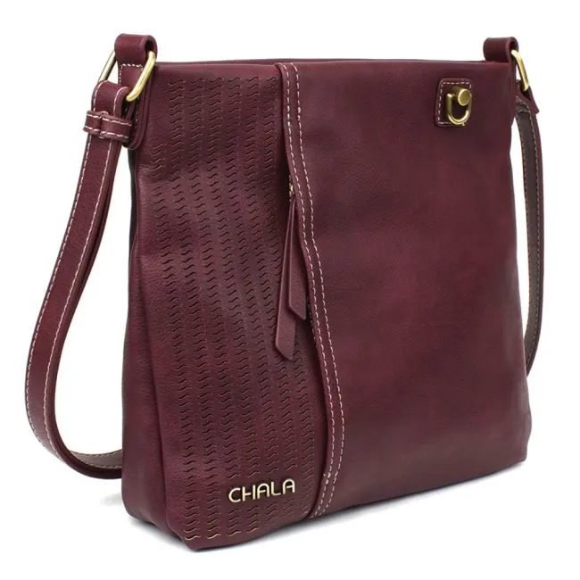 Lasercut Crossbody DF plum