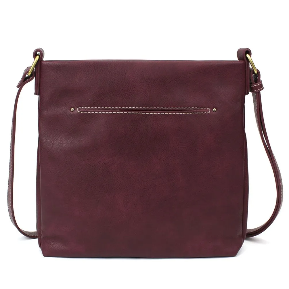 Lasercut Crossbody DF plum