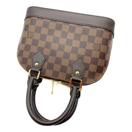 Louis Vuitton Alma Bb Brown Damier Ébène Canvas Cross Body Bag