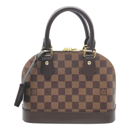 Louis Vuitton Alma Bb Brown Damier Ébène Canvas Cross Body Bag