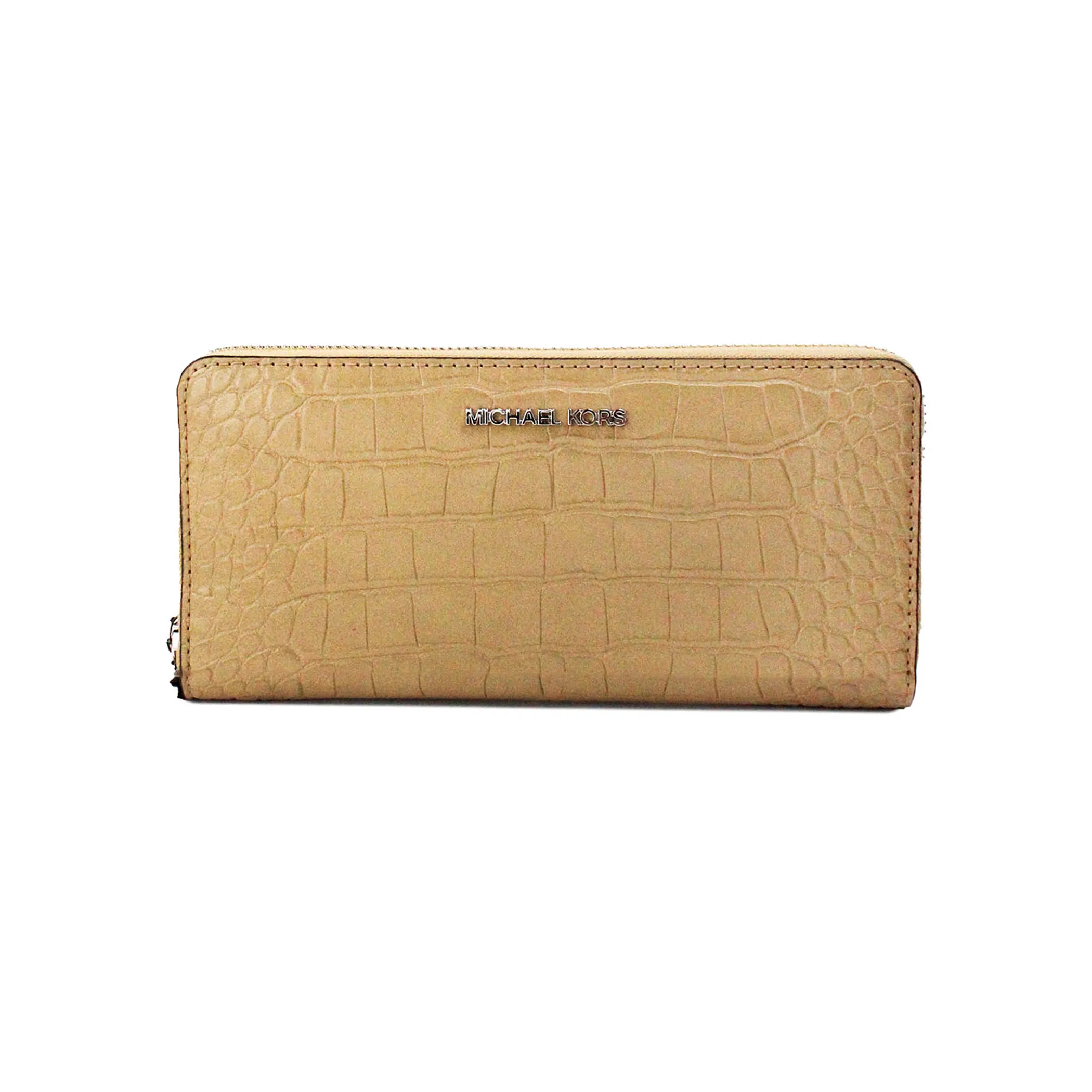 Michael Kors Jet Set Camel Animal Print Continental Wallet