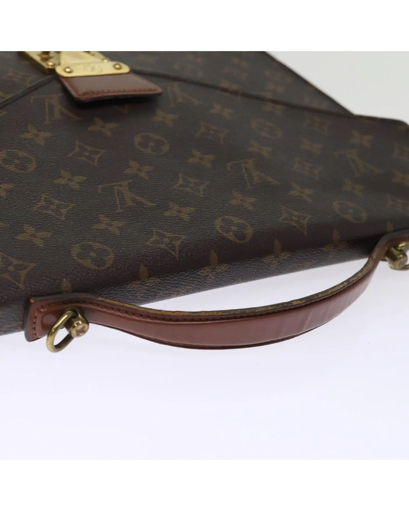 Monogram Business Shoulder Bag with Shoulder Strap - Authentic LV Genuine Leather Accessory