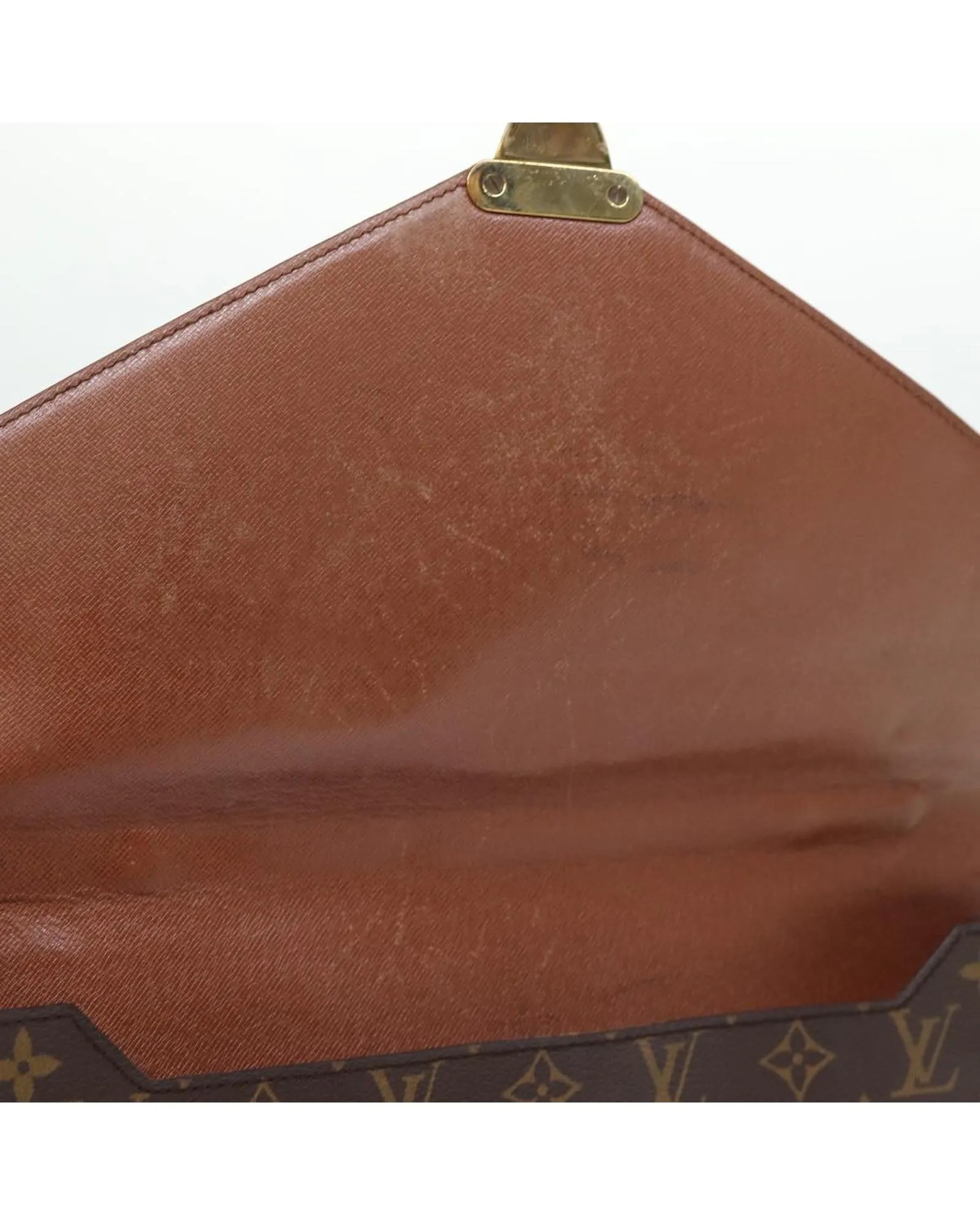 Monogram Business Shoulder Bag with Shoulder Strap - Authentic LV Genuine Leather Accessory