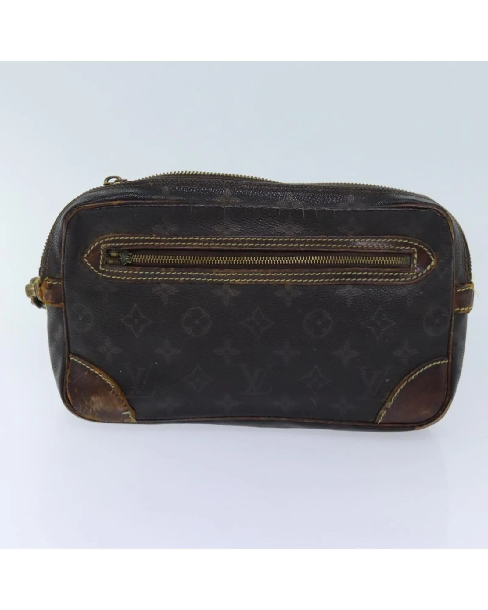 Monogram Canvas Clutch Bag with Accessories - LV Auth