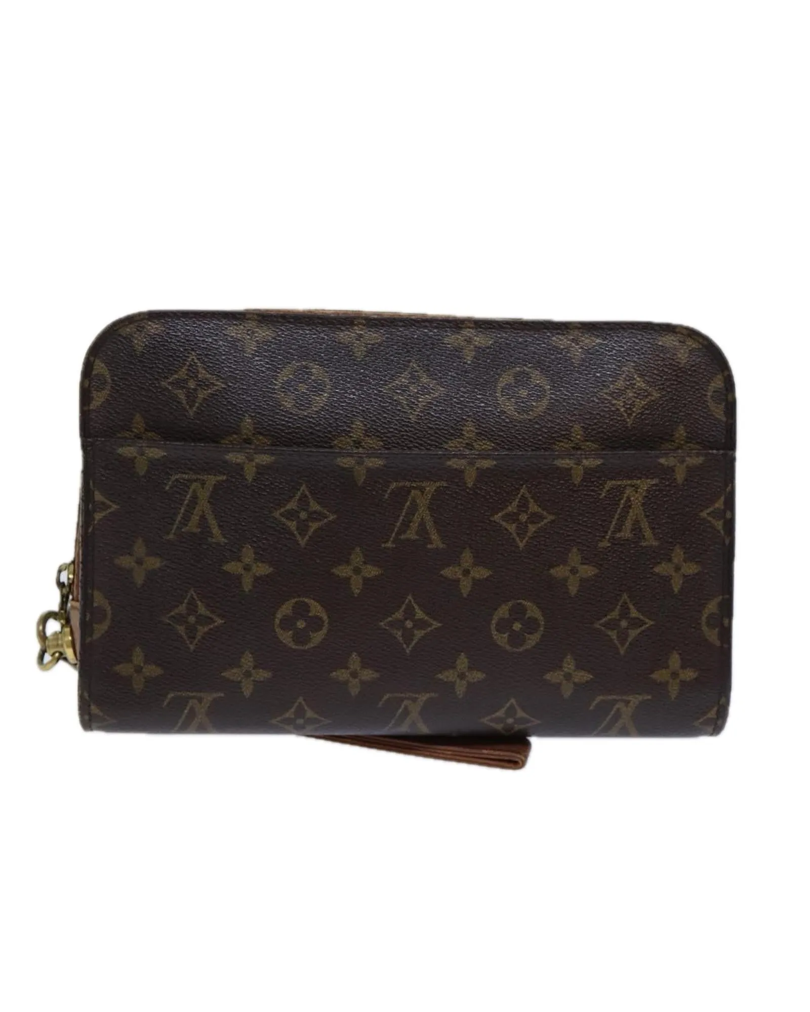 Monogram Canvas Clutch Bag with Authentic Detailing