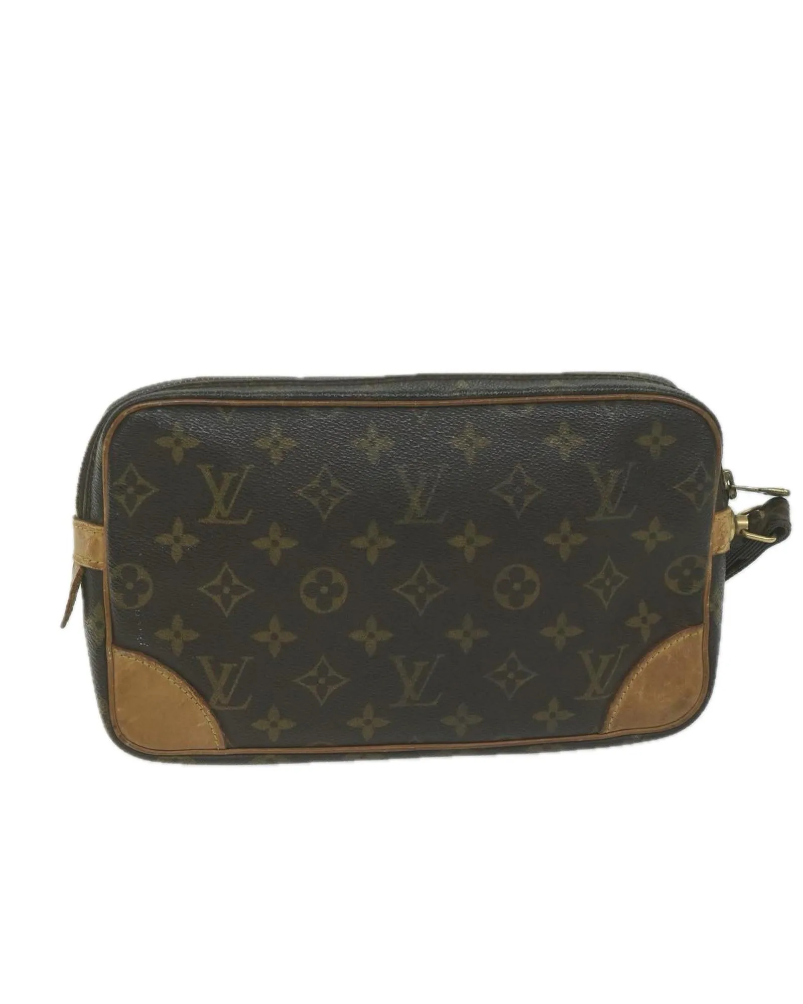 Monogram Canvas Clutch with Dragonne Strap by Louis Vuitton