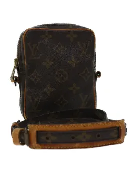 Monogram Canvas Mini Shoulder Bag with Rubbing and Scratches Made in France