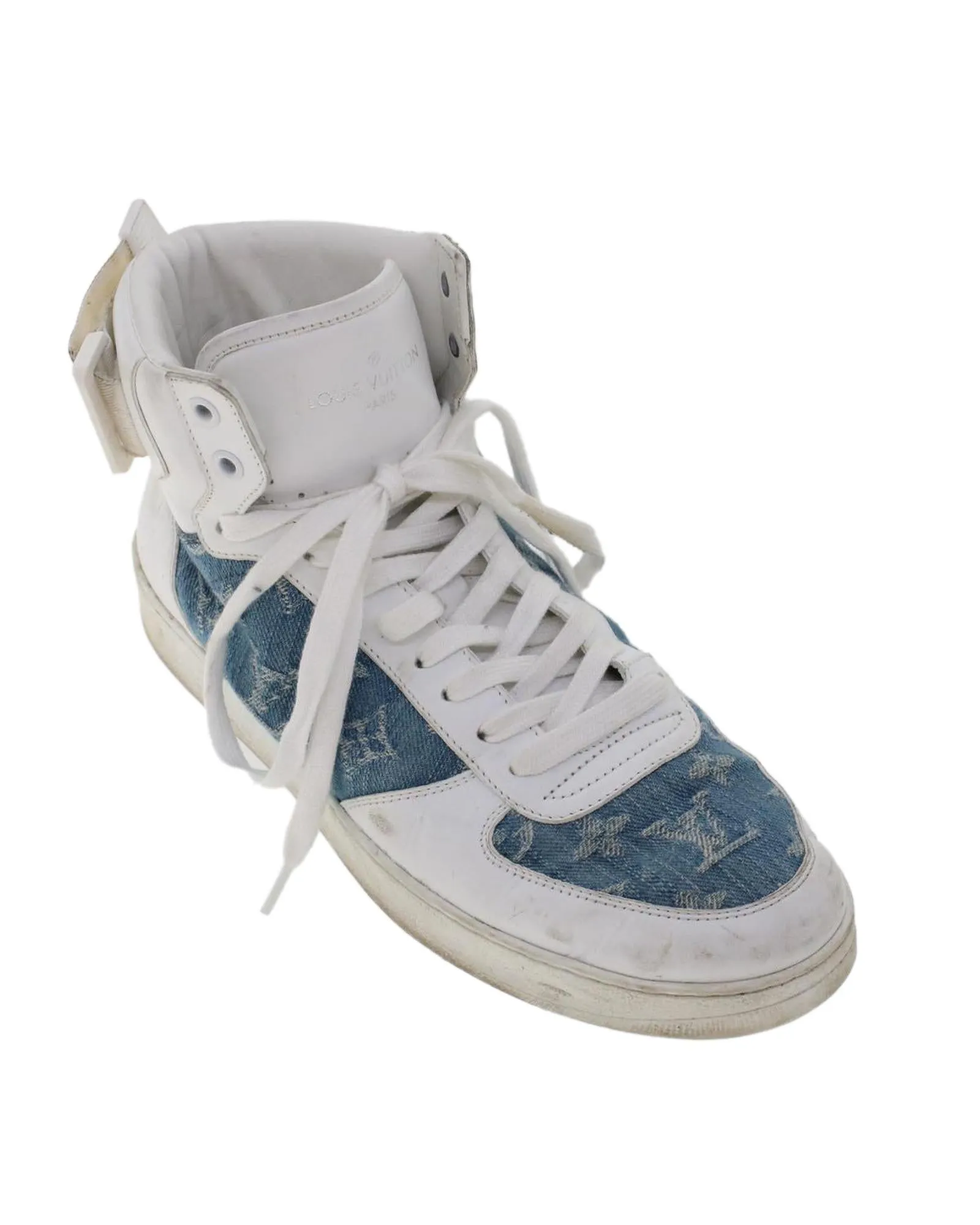 Monogram Denim High Top Sneakers