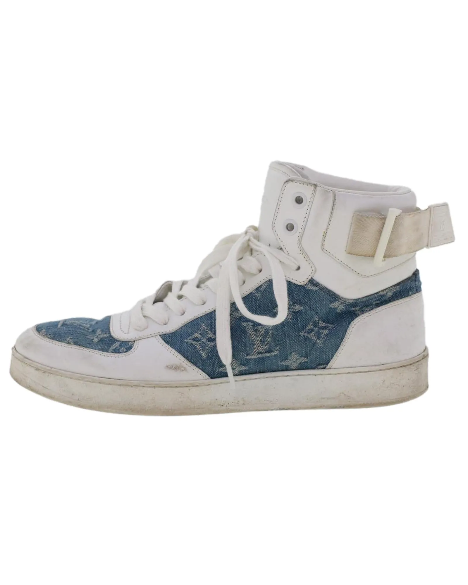 Monogram Denim High Top Sneakers