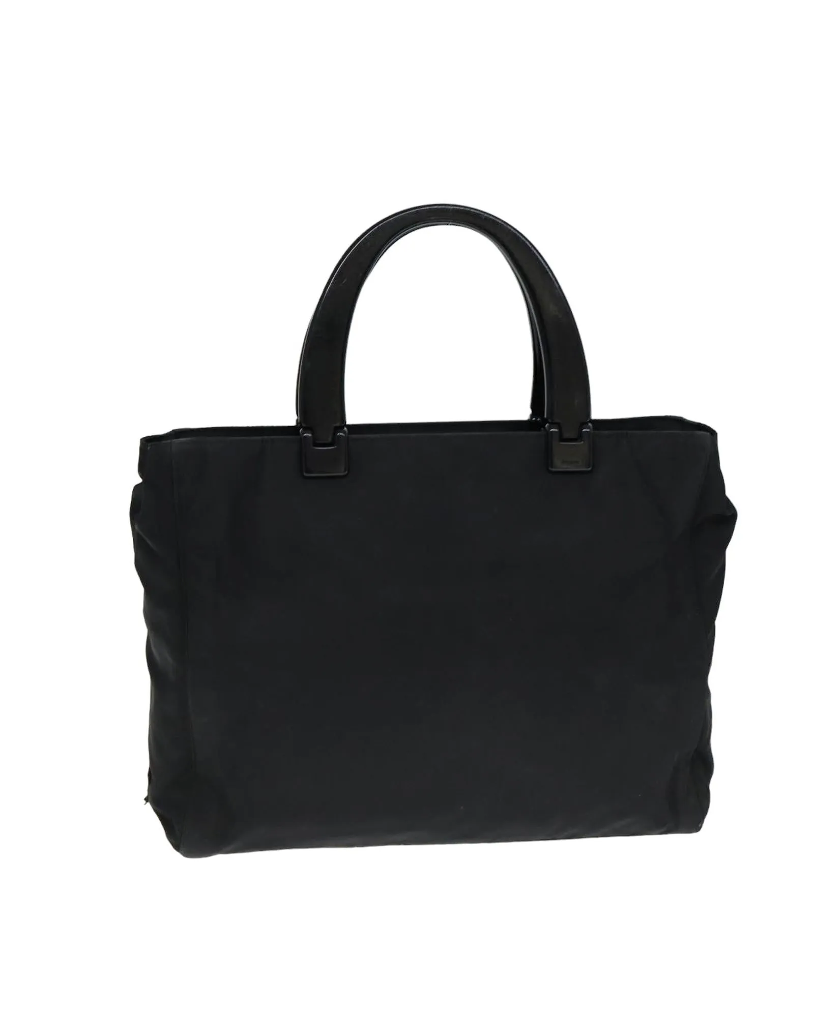 Nylon Hand Bag with Handle Drop and Minimalist Design