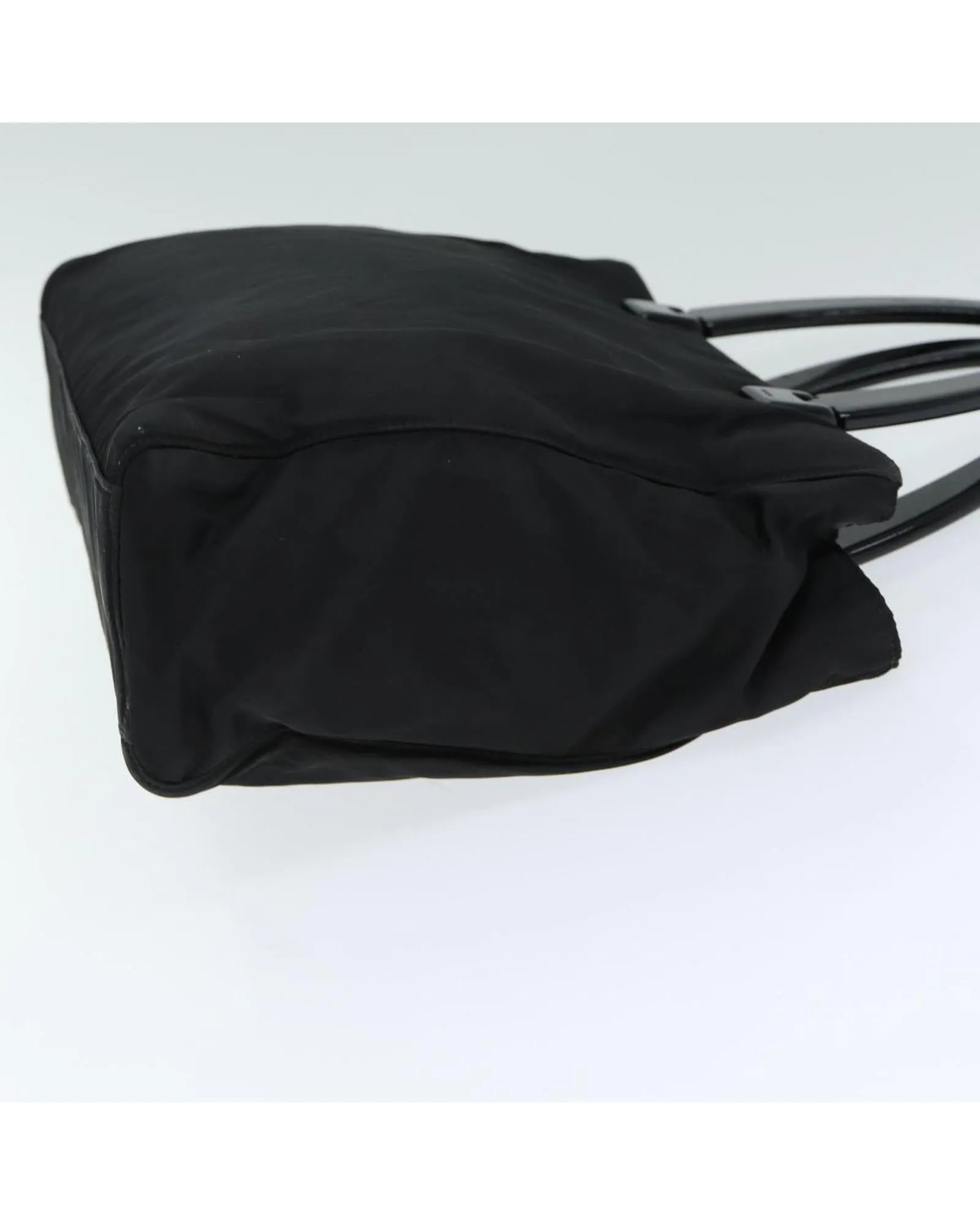 Nylon Hand Bag with Handle Drop and Minimalist Design