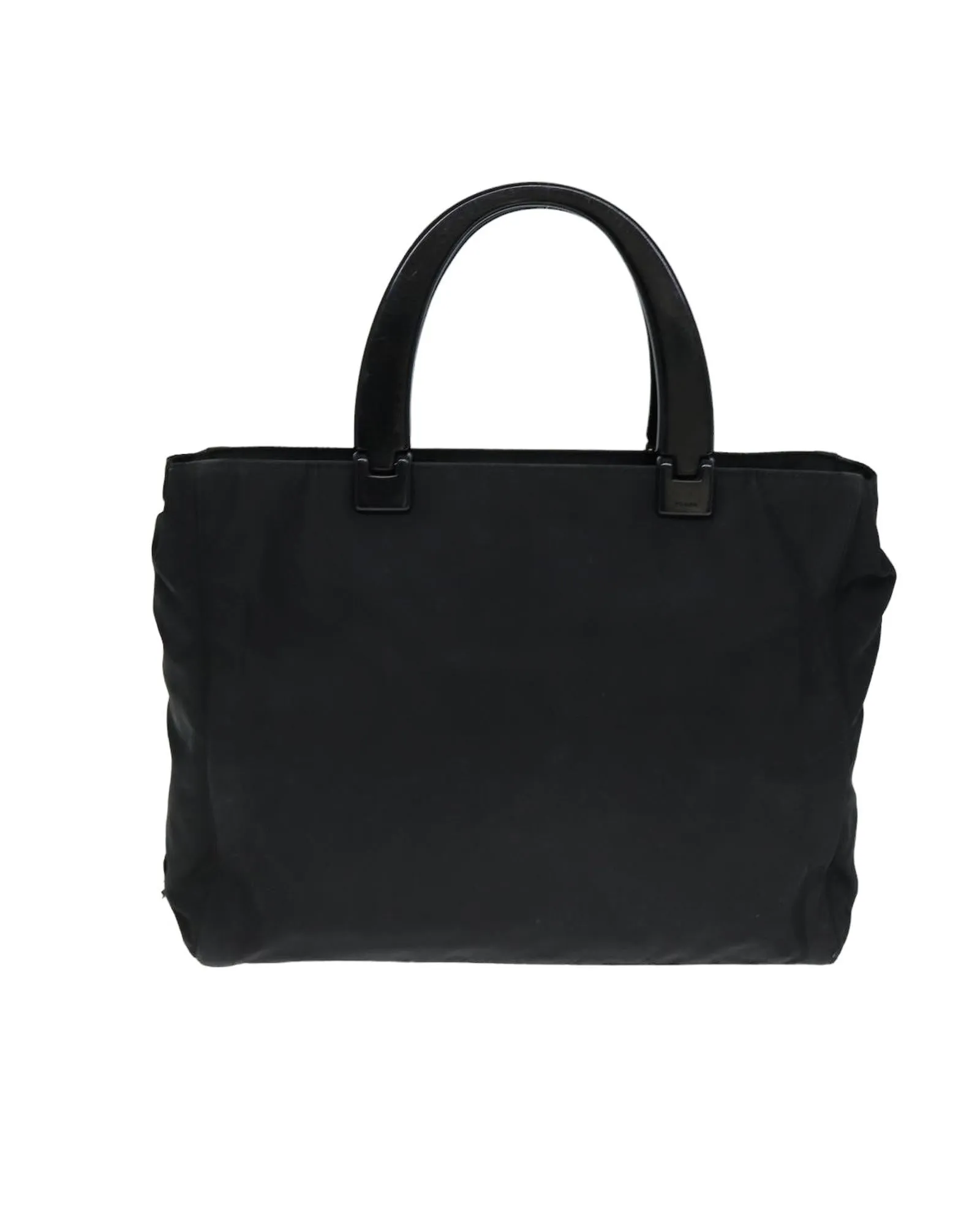 Nylon Hand Bag with Handle Drop and Minimalist Design