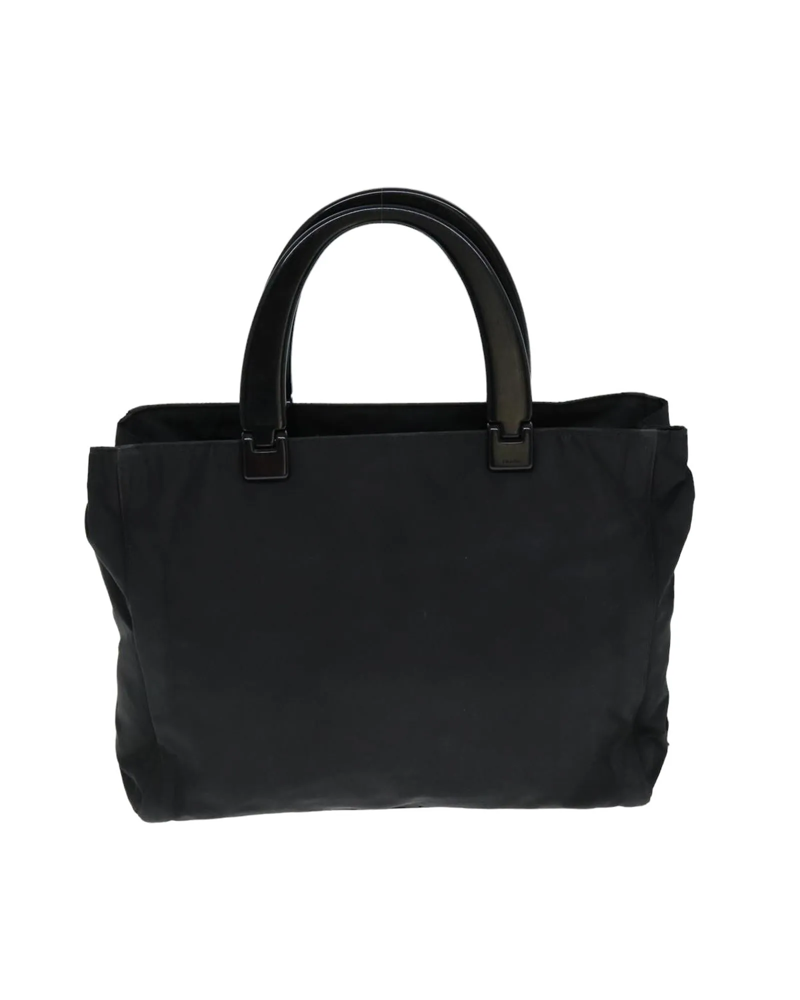 Nylon Hand Bag with Handle Drop and Minimalist Design