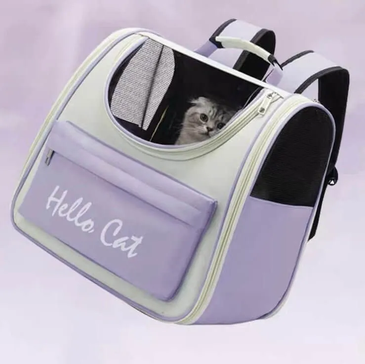 Pet Casual Breathable Container Large Space Cute Carrier Bag For Cats Small Dogs