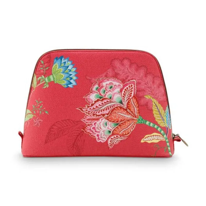 PIP Studio Jambo Flower Red Large Triangle Beauty Bag