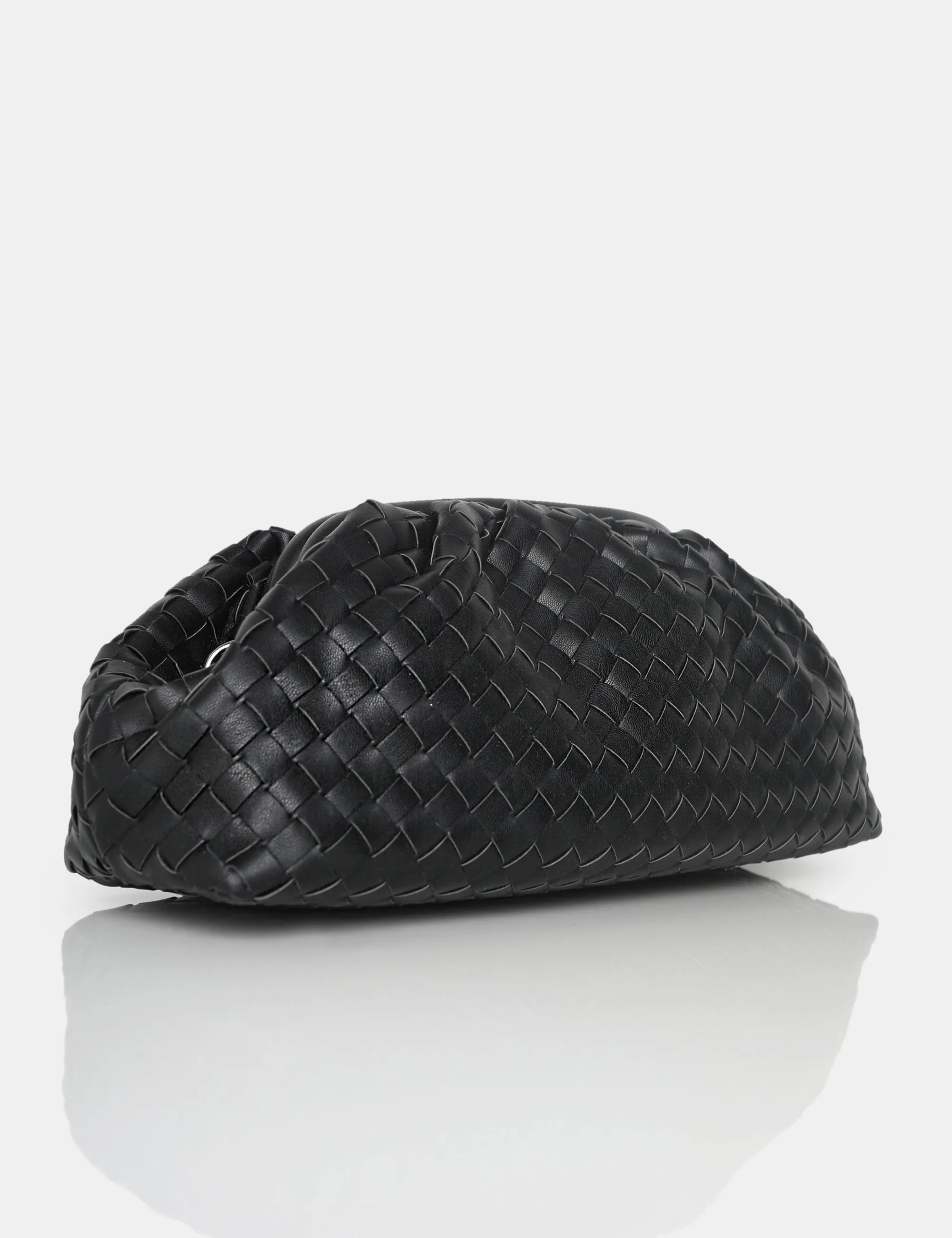 Project Black Weave Clutch Bag