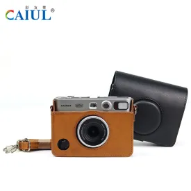 PU Leather Vintage Camera Bag Polaroid Mini Evo Vintage Camera Bag Digital Photography Leather Case