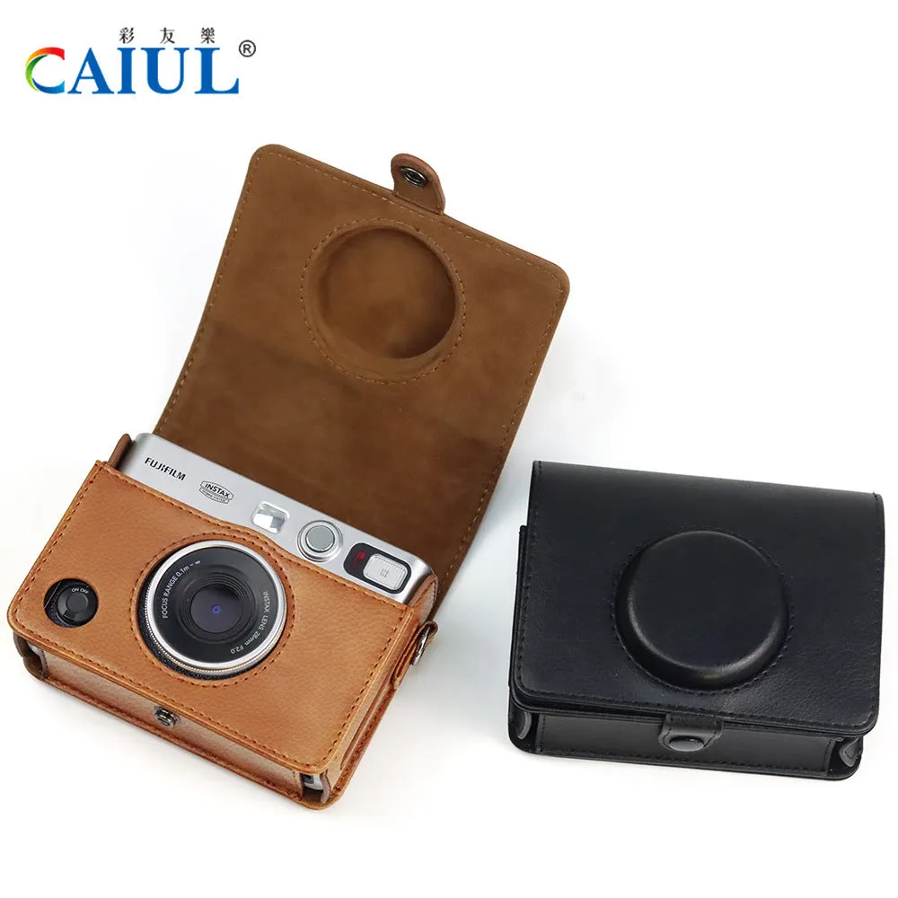 PU Leather Vintage Camera Bag Polaroid Mini Evo Vintage Camera Bag Digital Photography Leather Case