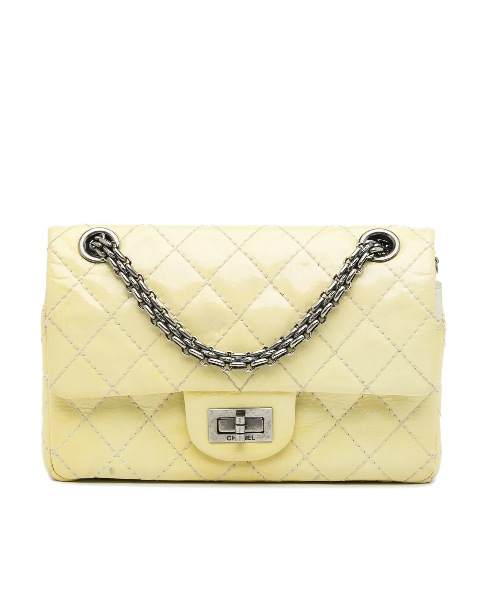 Quilted Patent Leather Crossbody Bag