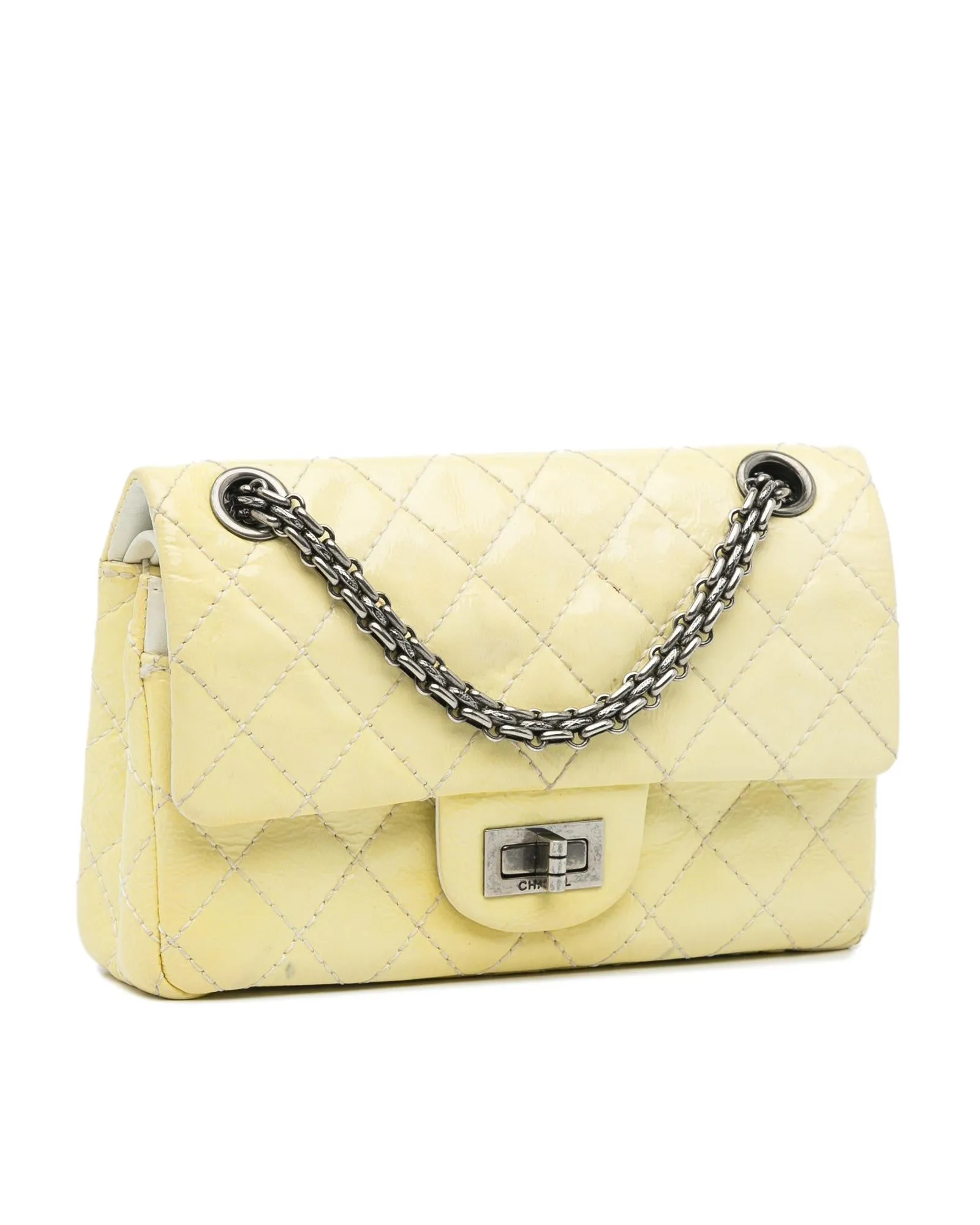 Quilted Patent Leather Crossbody Bag