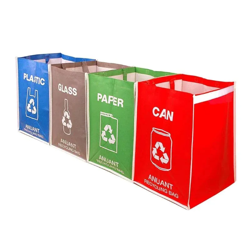 Separate Recycling Waste Bin Bags for Kitchen Office Home Recycle Garbage Trash Sorting Bins Organizer Waterproof