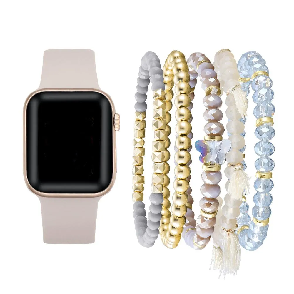 Silicone Band For Apple Watch and Bracelet Bundle - FINAL SALE