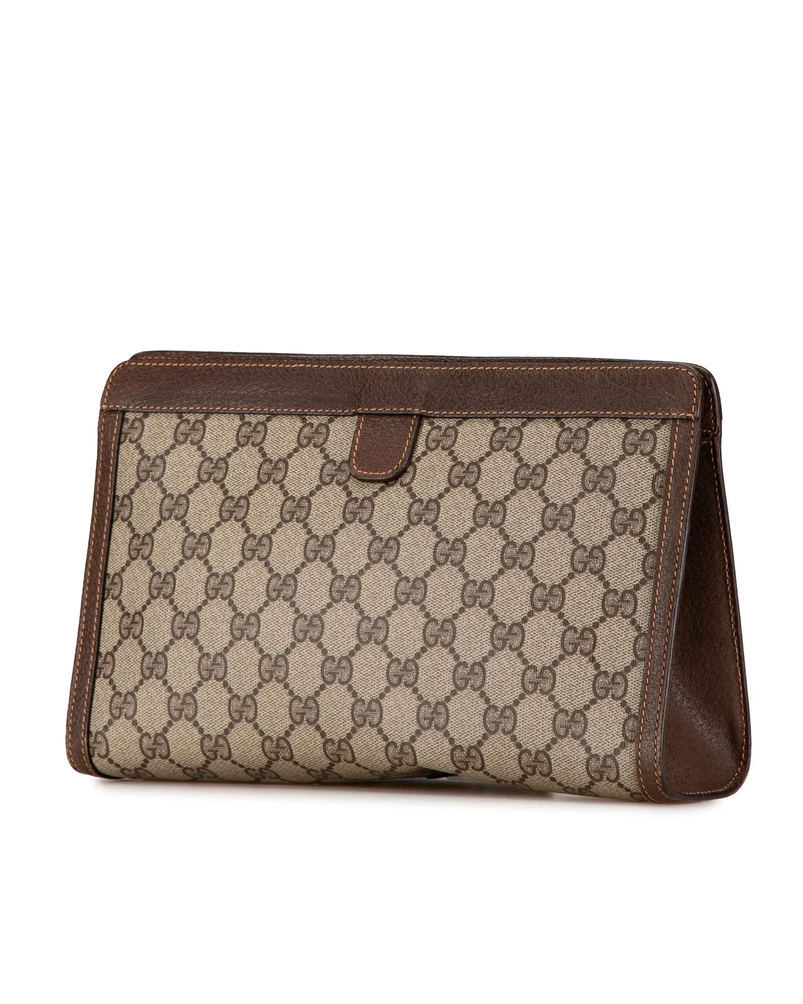 Supreme Web Clutch with Leather Trim and Interior Slip Pocket