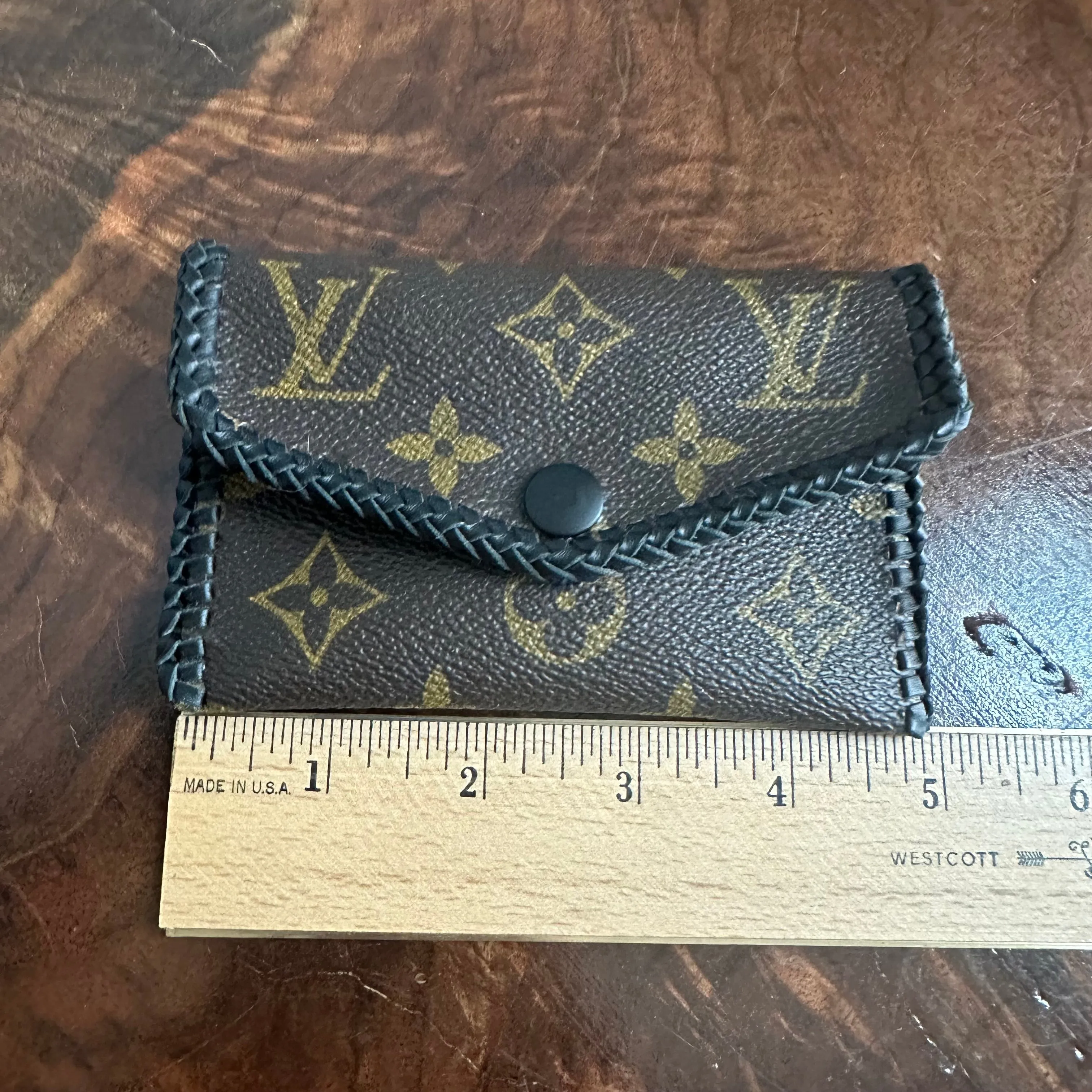 The Cardinal - Monogram LV Card Holder/Wallet in Black