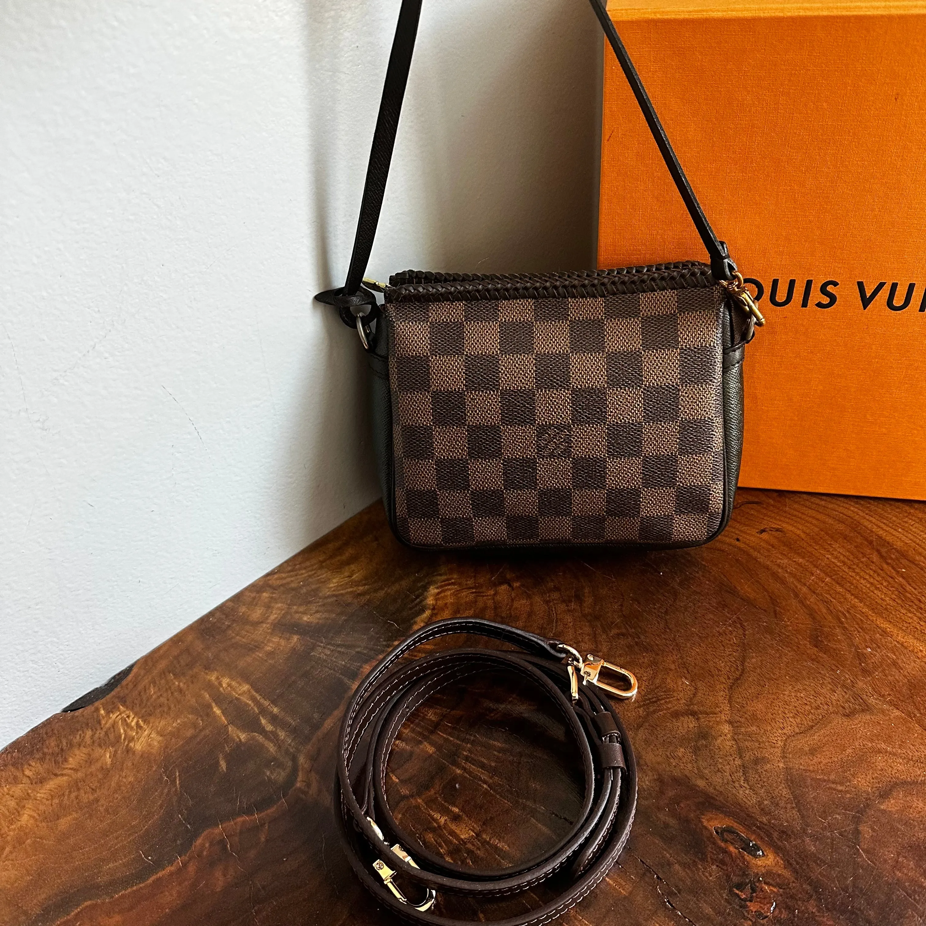 The Junco Crossbody Bag - Vintage LV in Damier Ebene