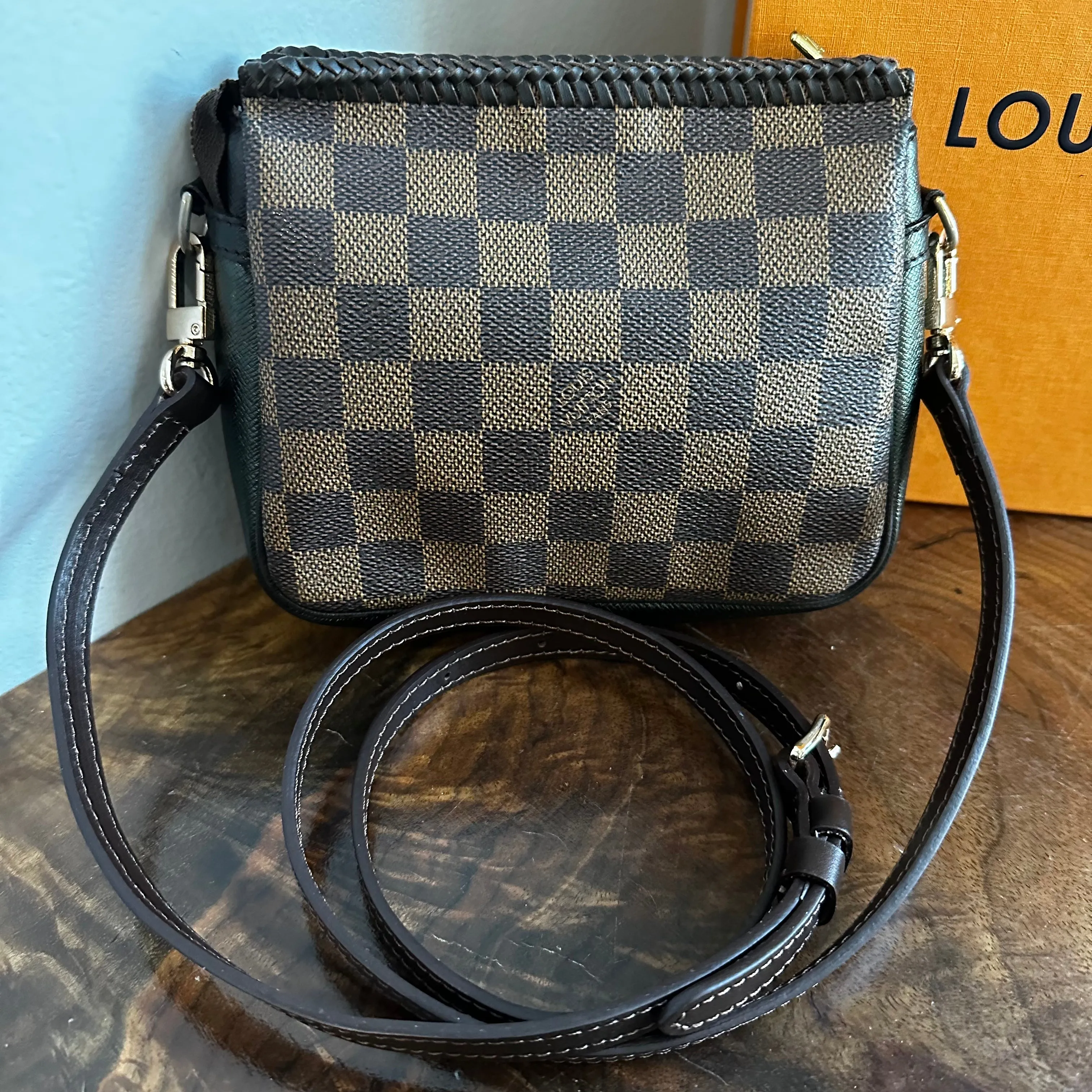 The Junco Crossbody Bag - Vintage LV in Damier Ebene