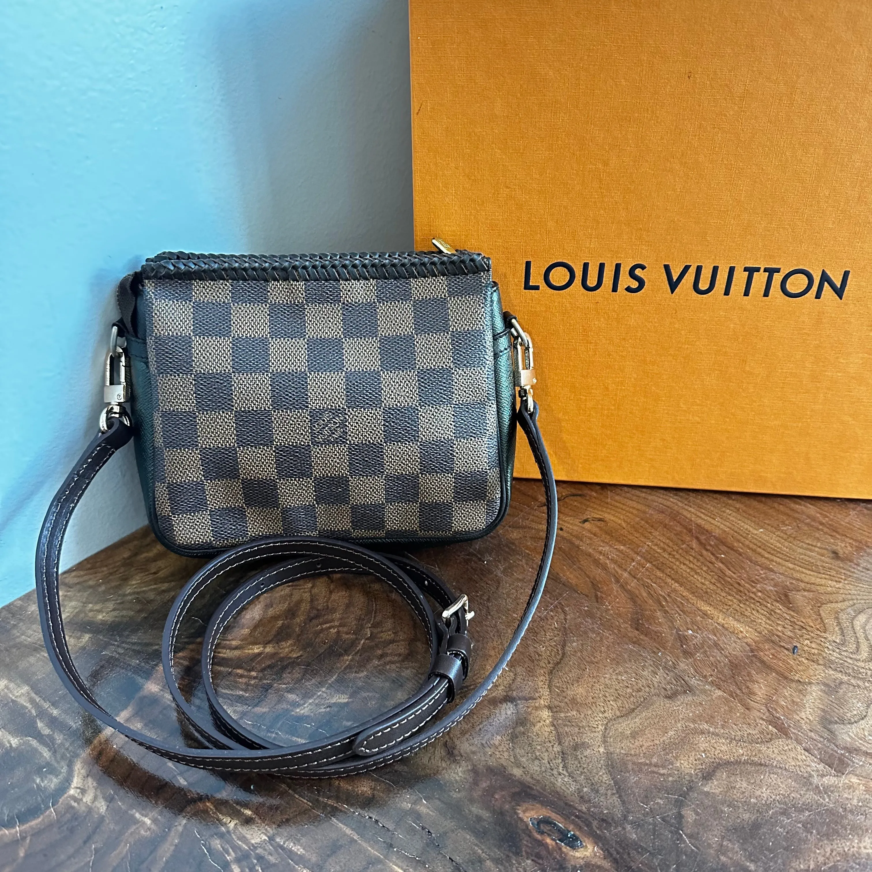 The Junco Crossbody Bag - Vintage LV in Damier Ebene