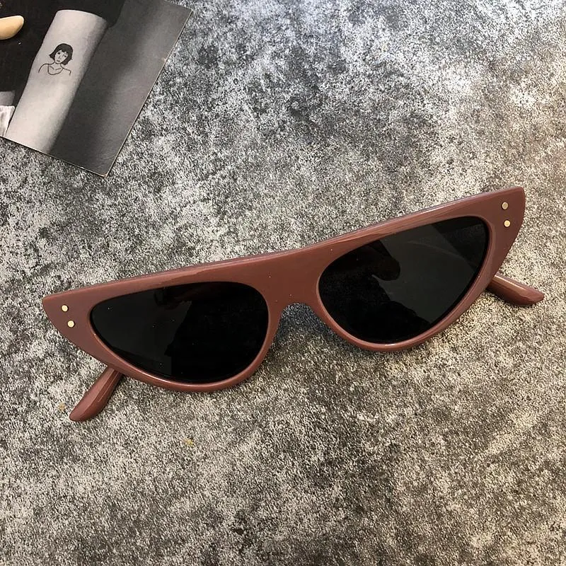 Trendy Plastic Pointy Frame Sunglasses