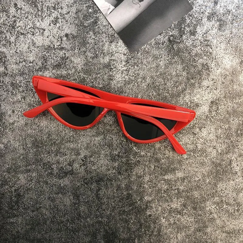 Trendy Plastic Pointy Frame Sunglasses