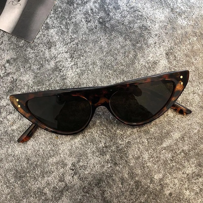 Trendy Plastic Pointy Frame Sunglasses