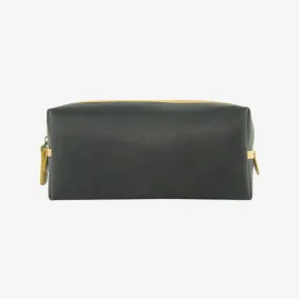 Washbag Medium - Black with Yellow Trim