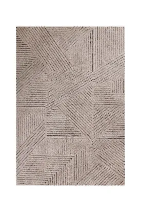 WOOL AREA RUG GOLDEN COFFEE